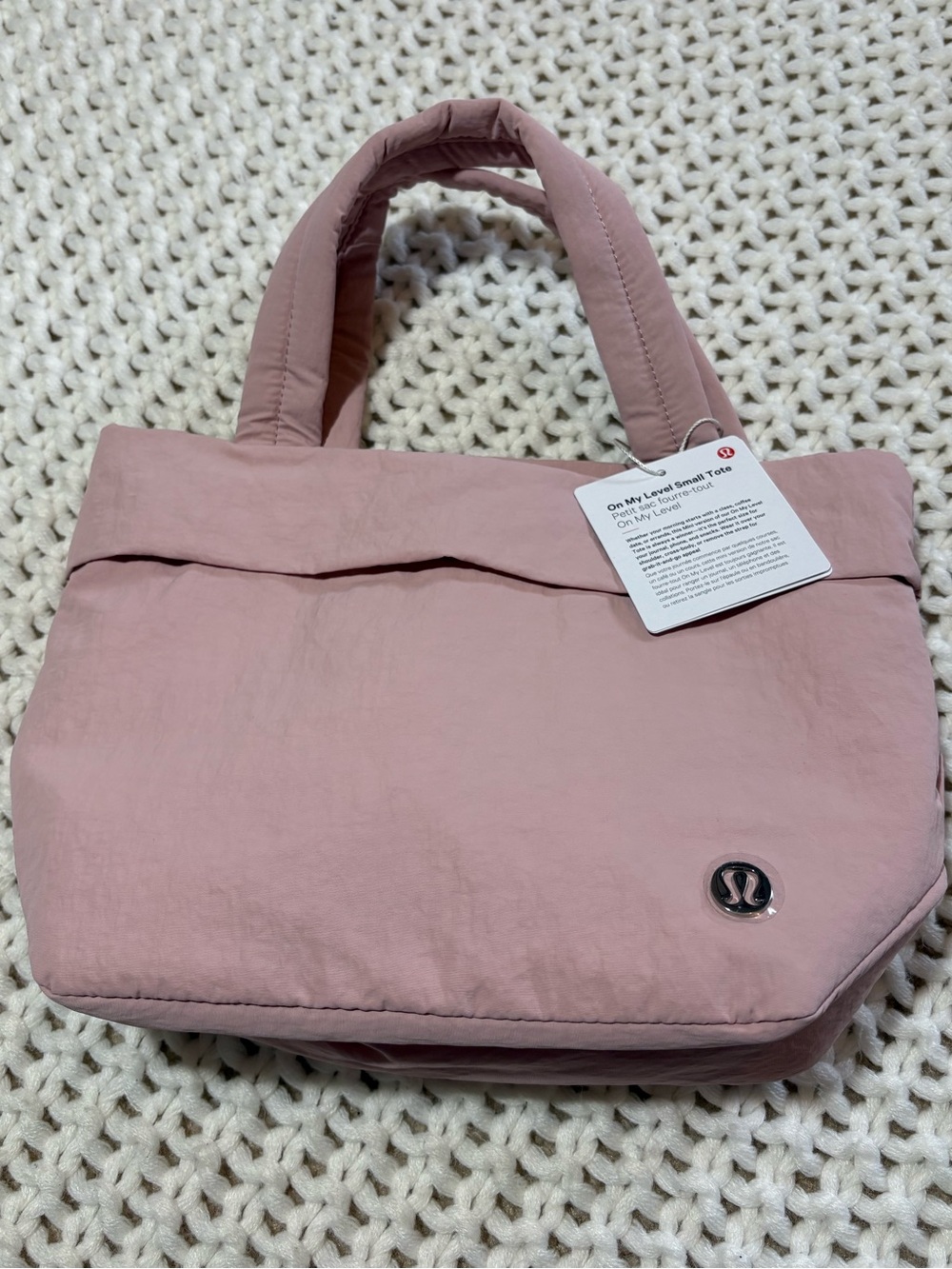 NWT pink haze on my level small tote